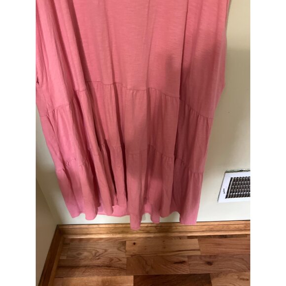 Terra & Sky Womens Pink Maxi Dress Sz 1X Beach Vaction Resort - Picture 9 of 14